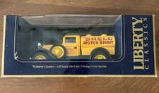 SHELL 1933 FORD MODEL-A TANKER TRUCK DIECAST LIBERTY CLASSICS BANK LC9100 BR 