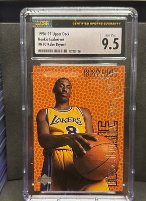 1996-97 Upper Deck Rookie Exclusives Kobe Bryant #R10 (RC) CSG 9.5 LA Lakers