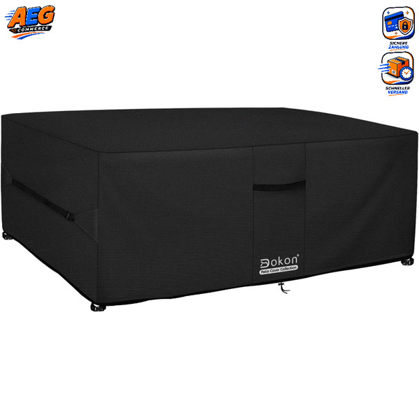 GartenmöBel Abdeckung Wasserdicht Winddicht Oxford-Gewebe 150X90X74Cm Schwarz-image