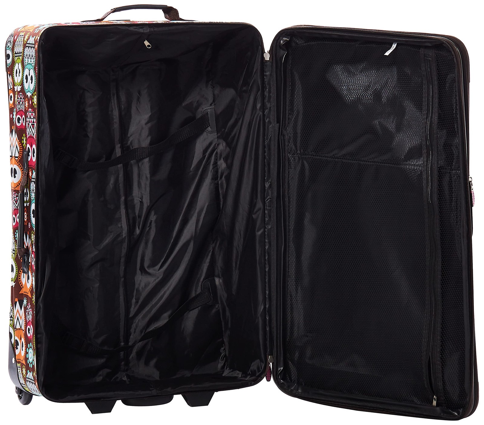 Jungle Softside Upright Luggage Set, Expandable, Owl, 4-Piece (14/29/24/28)