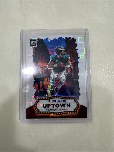 Jalen Hurts [White Pandora] #9 2025 Panini Donruss Optic Uptown card