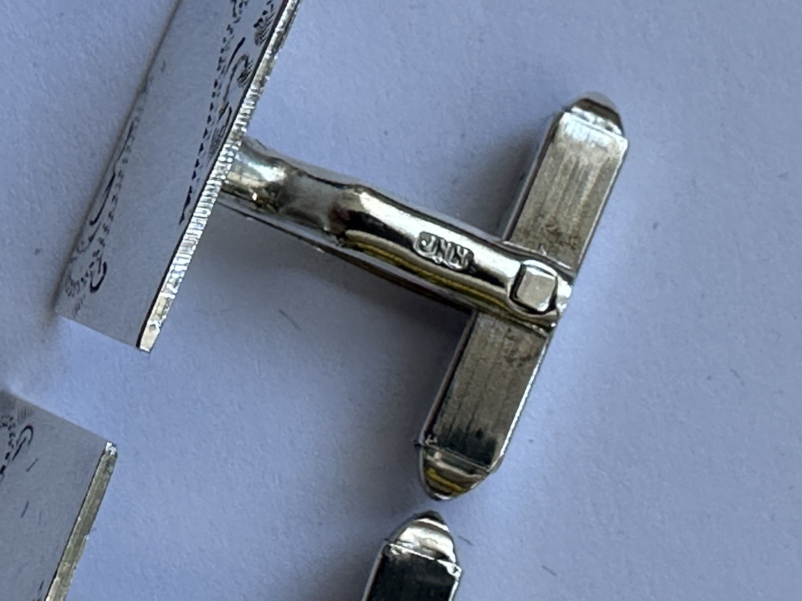 Solid 925 silver Hallmarked Cufflinks Great Quali… - image 8