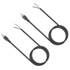 2Pcs 3.4ft RCA Male Plug To Bare Wire Audio Speaker Subwoofer TV DVD Cable Cord