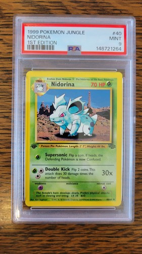 Nidorina (1st Edition) graded PSA 9 for sale on eBay