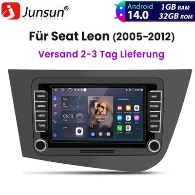 Für Seat Leon 2005-2012 Android14 Autoradio GPS Navigation BT Wifi RDS FM 1+32GB