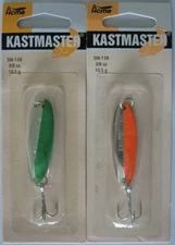2 Pks. Acme Tackle KASTMASTER Fishing Lures - 3/8 Ounce - Two Popular Colors!