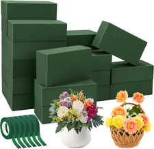 24 Pieces Floral Foam Blocks with 6 Rolls Floral Tape 5.5''L X 3.1''W X 1.8''H G