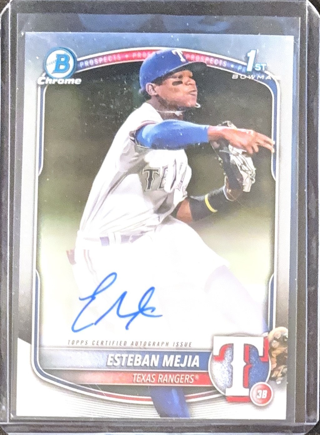 2025 Bowman Chrome Prospects 1st Autograph Esteban Mejia #CPA-EM (AU,RC)