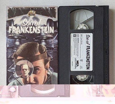 SON OF FRANKENSTEIN VHS Cassette Tape Bela Lugosi Boris Karloff Basil Rathbone
