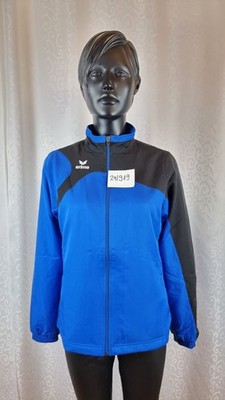 Damen Trainingsjacke Sportjacke Gr. 38 Erima Schwarz/Blau Neu mit Etikett 240919