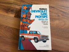 1970-1978 Chevy Gmc Pickup Truck Service Manualc10 C20 K10 K20fleetside Sierra