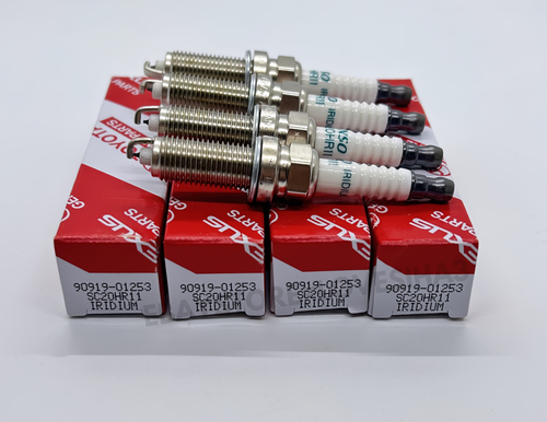 4PCS GENUINE OEM 90919-01253 DENSO Iridium Spark Plugs for TOYOTA SCION ...
