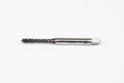 Haas M4.5x0.75 M HSS-E Spiral Flute Tap, 6mm Shank x 8mm Thread Length, 2.5XD