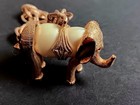 VINTAGE PEARL BELLY ELEPHANT CHARM BRACELET CORO — photo 6