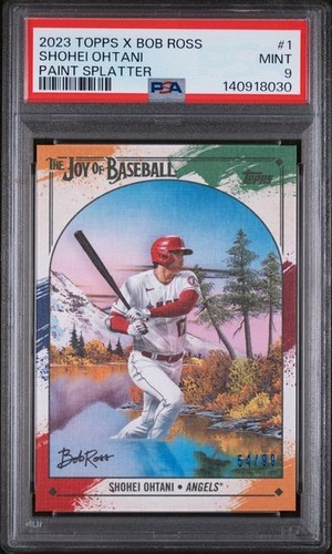 2023 Topps X Bob Ross The Joy Of #1 Shohei Ohtani Angels