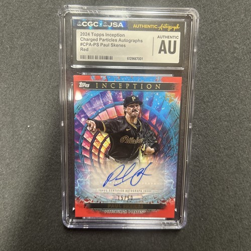 Paul Skenes #CPA-PS 2024 Topps Inception Charged Particles Autograph card