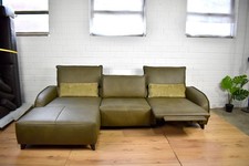 Ledersofa W. Schillig Camouflage Ledercouch Ecksofa L Sofa Dickleder L Form