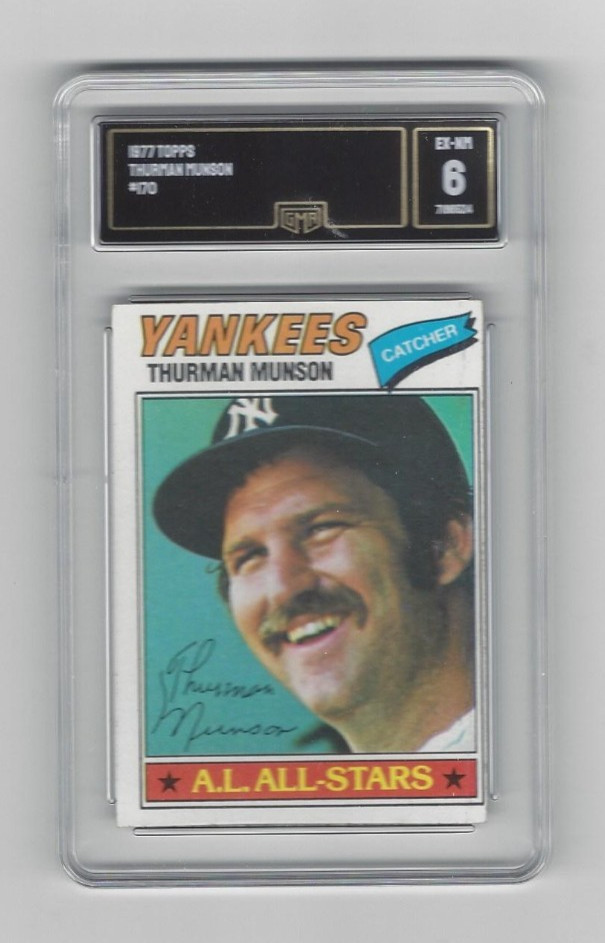 1977 Topps - Thurman Munson #170 PSA 4 EX NM NY Yankees Captain All Star Card