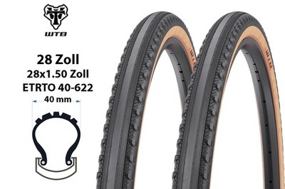 2 Stück 28 Zoll WTB Byway Falt Reifen 40-622 Tubless ready 28x1.50 Gravel