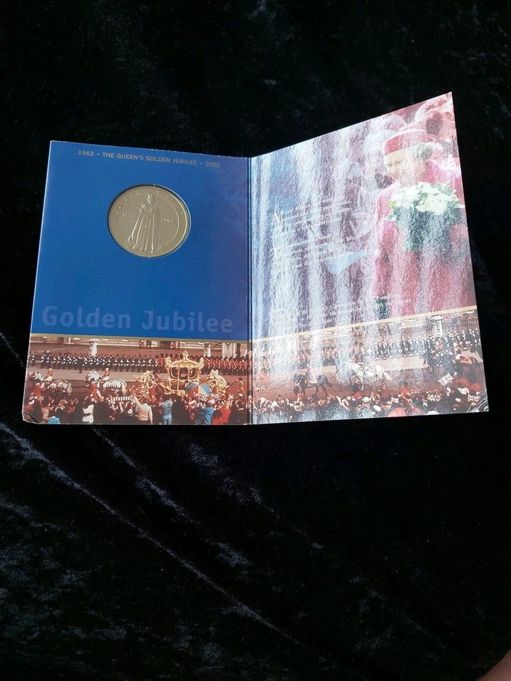 Royal Mint 2002 Golden Jubilee Commemorative Medal Sealed Original Sleeve - Image 4 of 4