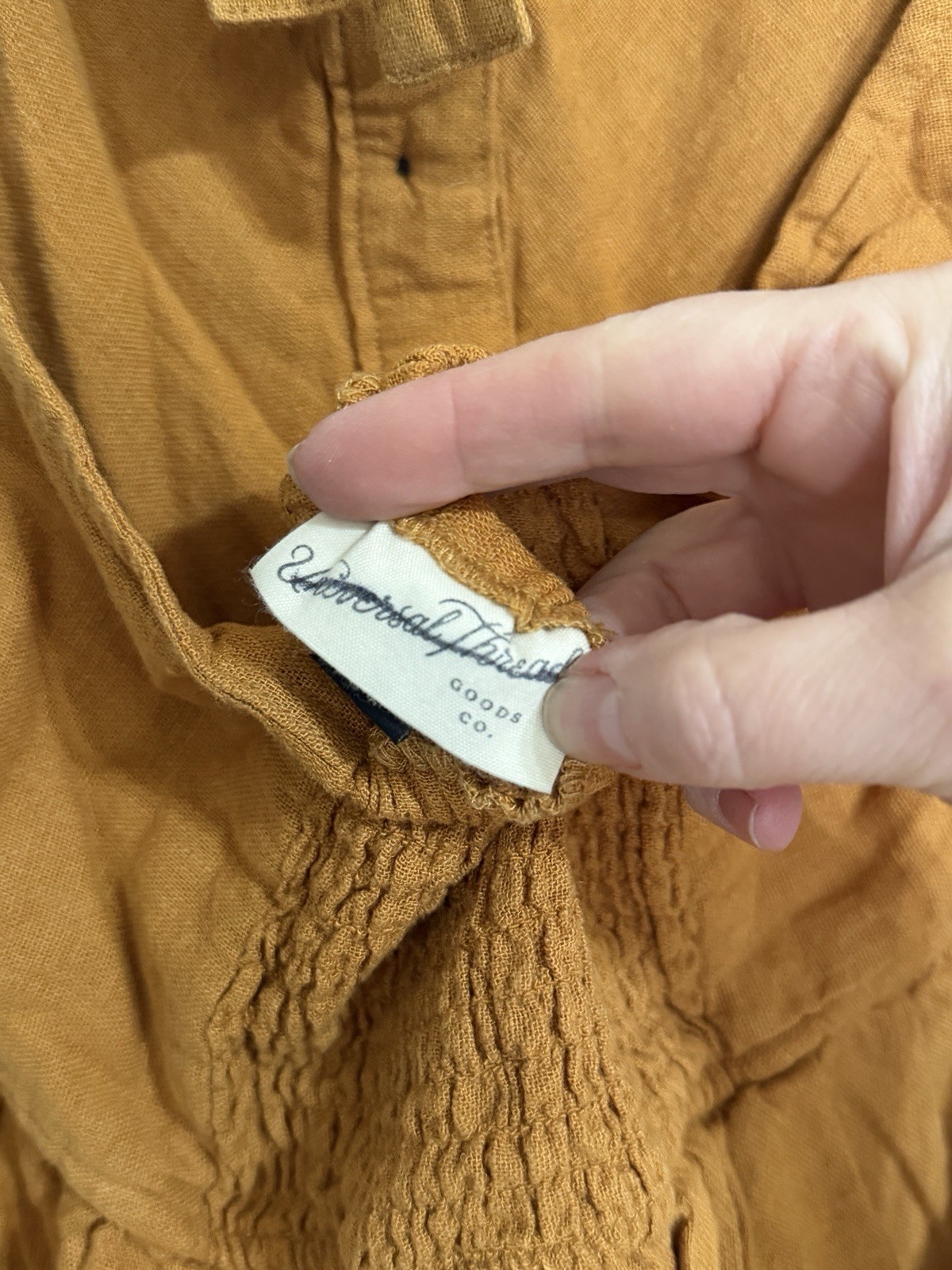 Universal Threads Rust Orange Halter Neck Button-… - image 5