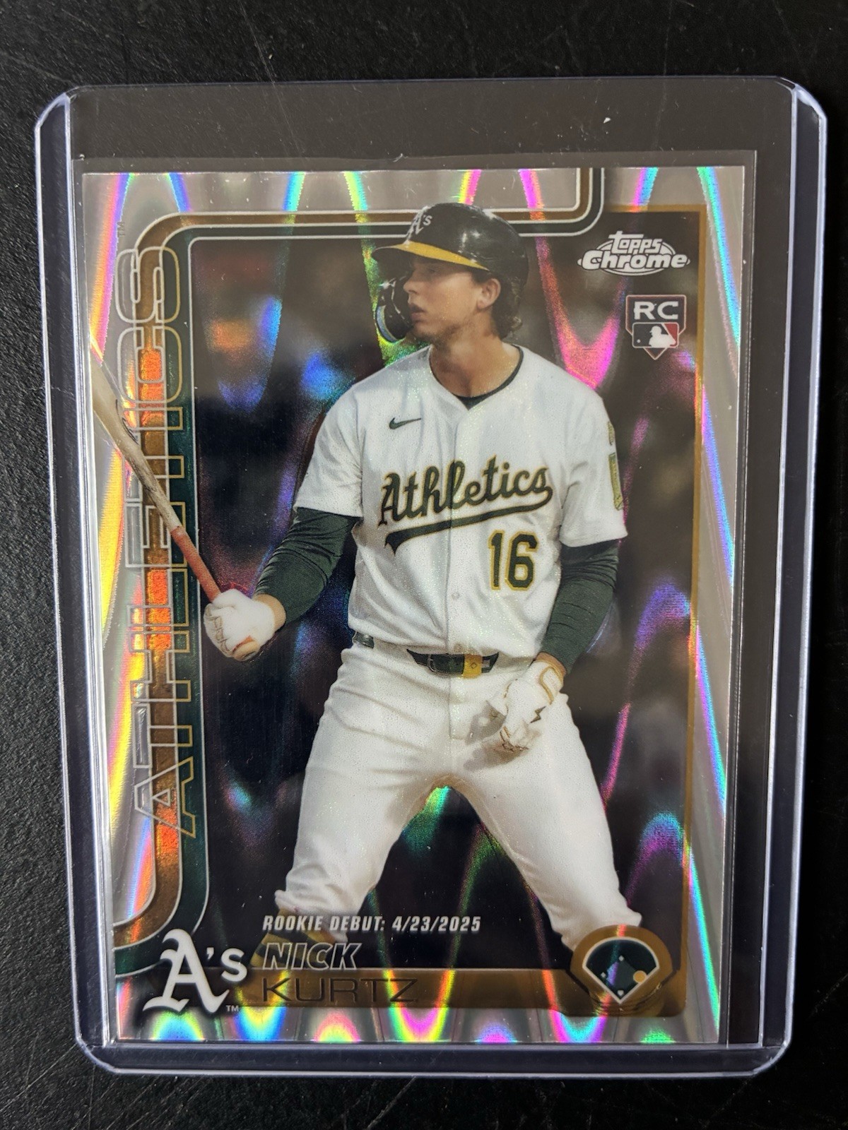 2025 Topps Chrome Update Series - Rookie Debut Nick Kurtz #USC180 Refractor (RC)