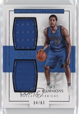 2016-17 Panini National Treasures Rookie Dual Materials /60 AJ Hammons #13 mp7