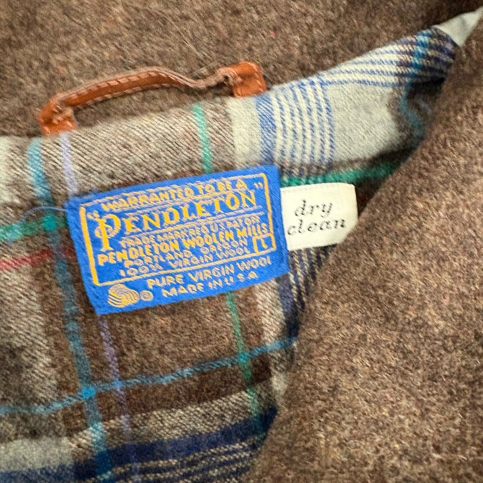 Brown Vintage Pendleton Wool Jacket Size Large - image 4