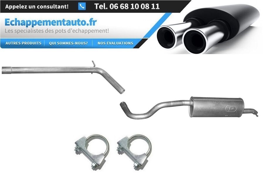 Échappement tube central Seat Toledo IV 1.6 TDi silencieux arrière de rechange 6RA253201B