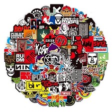 10PCS Rock Band Stickers Lot Punk Music Heavy Metal Bands Sticker Decal