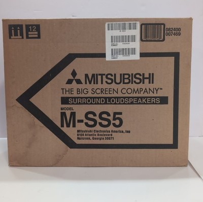 Mitsubishi M-SS5 Surround Reference Monitor Speaker Set 80 Watt Brand New In Box