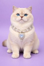 Handmade pet bow tie collar and pet necklace set