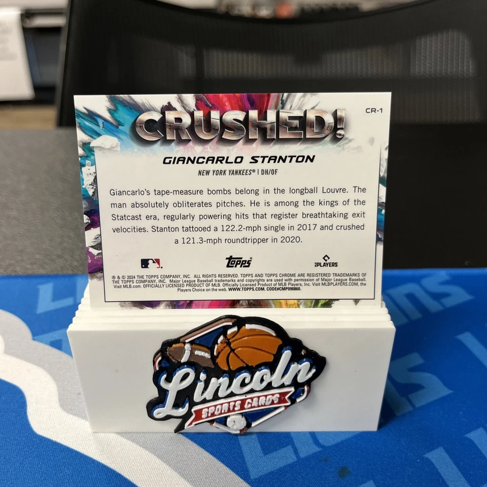 2024 Topps Chrome Update Crushed #CR1 Giancarlo Stanton - Image 2 of 2