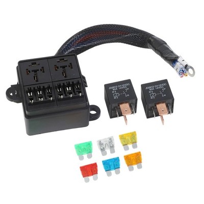 HighQuality PreWired Fuse Relay Box with 80A Relays and Fuses for For car