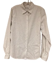 Norm Thompson Floral Button Front Blouse Women’s M Multicolor Long Sleeve