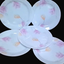 5 new pieces Corer Tulip 23cm rim plate /Only USA DDP shipping