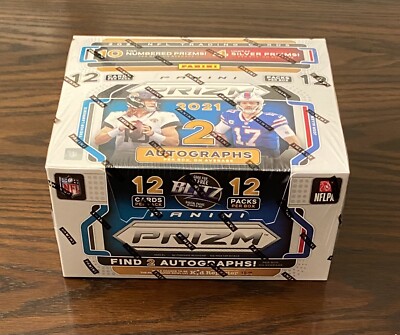 2021 Panini Prizm NFL Football Trading Cards Hobby Box - 2 Autographs  