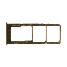 SIM Micro SD Card Tray Dual for Samsung Galaxy A02 Black Replacement Repair Part