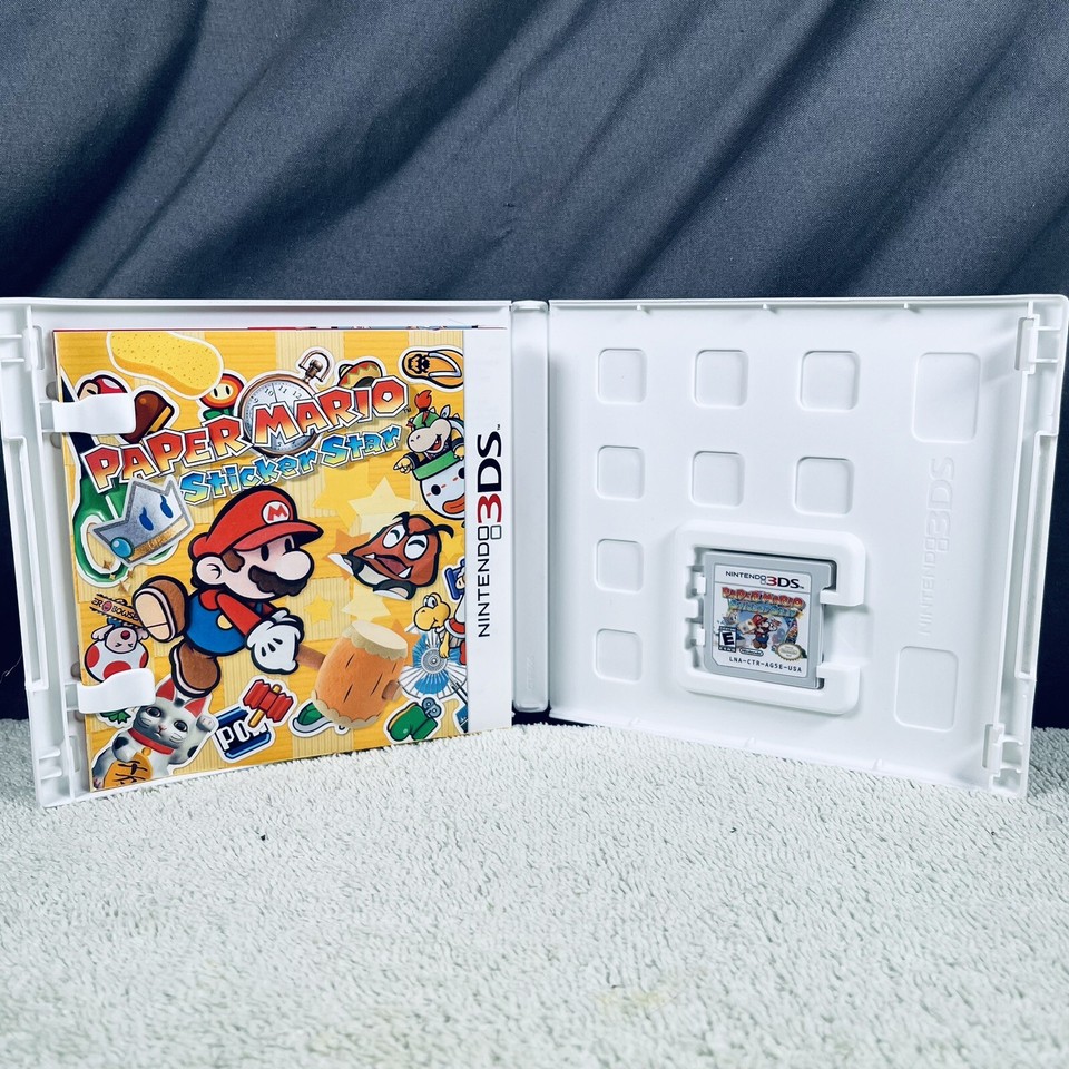 Nintendo 3DS Paper Mario Sticker Star Complete In Box Tested Excellent