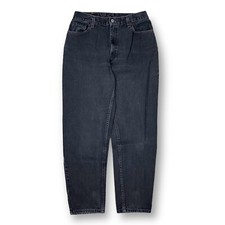 Vintage 90s Levis 550 High Rise Black Mom Jeans Women  s Size 9/10 Made in USA