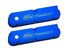 1962-85 Sb Ford Racing Blue Aluminum Tall Valve Covers 260 289 302 347 351w 5.0