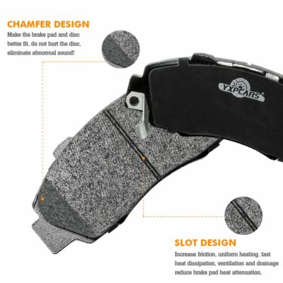 Centric / Stoptech Centric Posi-Quiet Ceramic Brake Pads, Front W/ Non-Sport Calipers - Nissan 350Z 370Z / Infiniti G35, G37, Q40 Sedan 105.08880 - Concept Z Performance - Foto 4