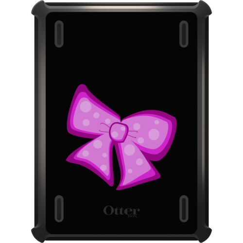 OtterBox Defender per iPad Pro / Air / Mini - Nastro fiocco nero rosa - Foto 1 di 15