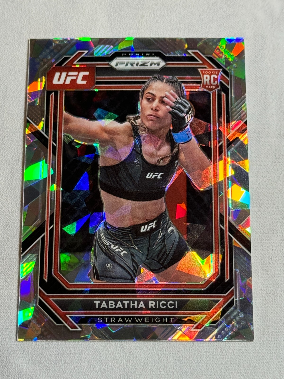 2023 Panini Prizm UFC Cracked Ice Tabatha Ricci Rookie RC #108