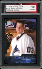 2003-04 Upper Deck Young guns #454 Ryan Kesler Rookie Card KSA 10 Gem Mint
