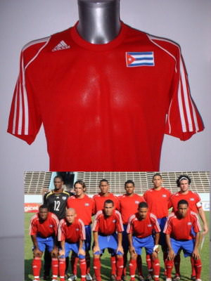 Kuba Erwachsene Medium Adidas Shirt Trikot Fußball Maglia Brandneu mit Etikett Neu Top Trikot Maglia