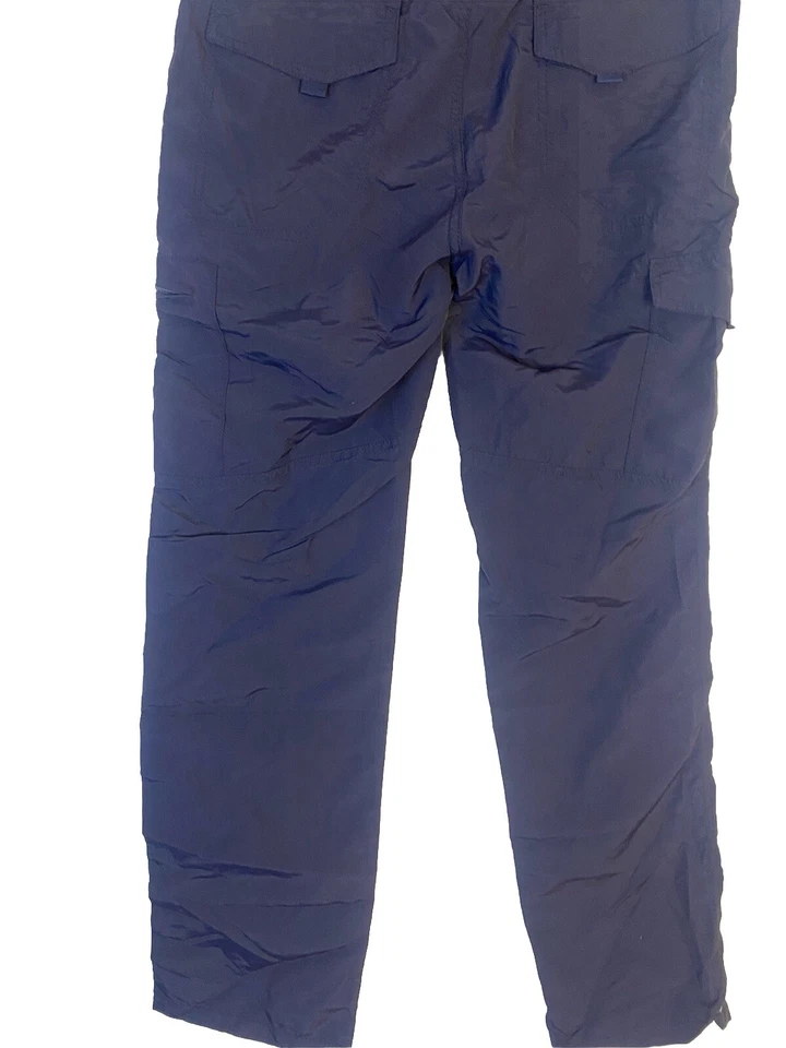 Pantalones JEEP Since 1941 Grandes Azul Marino Ligeros Carga Nylon Cintura Elástica Logo Jeep Foto 2 de 4