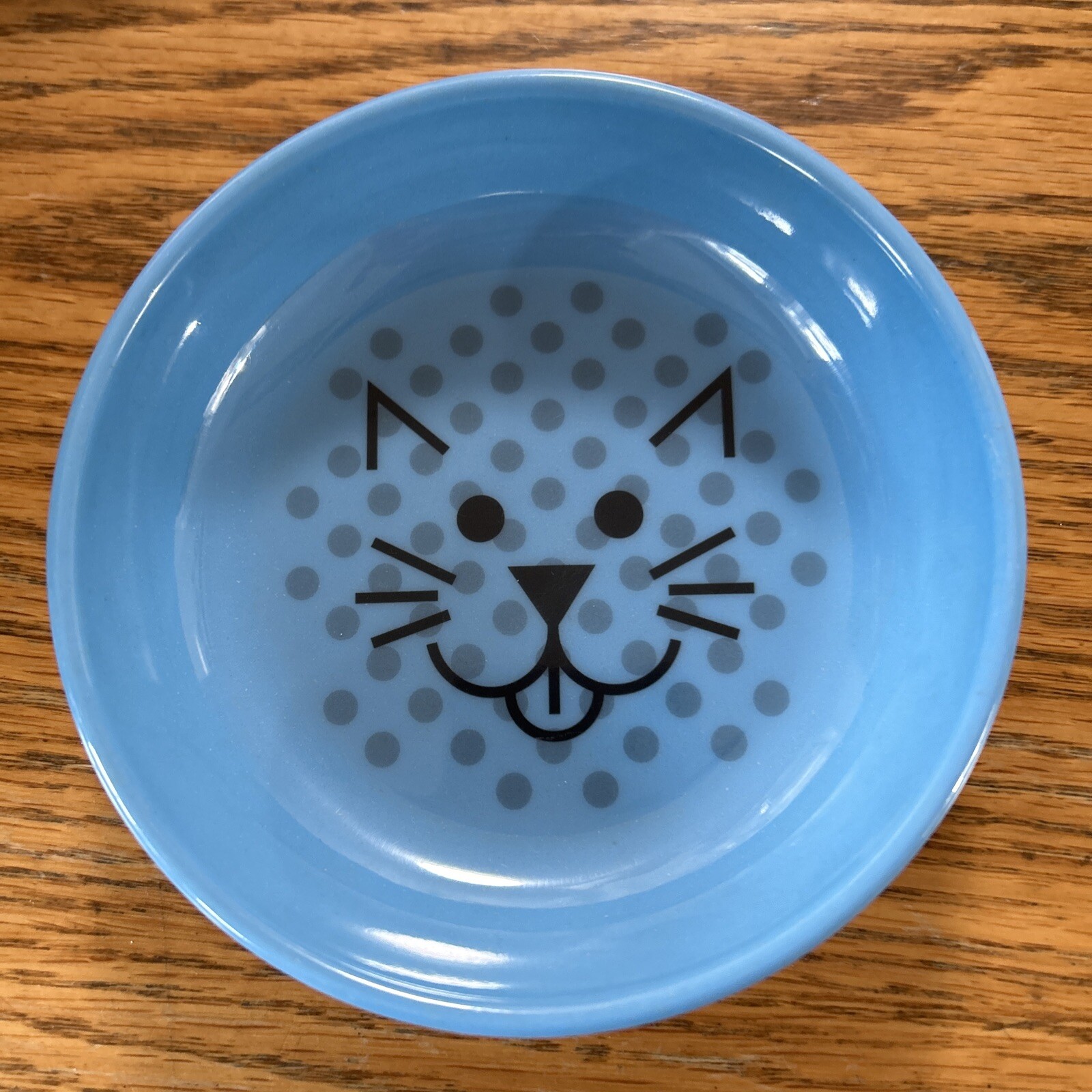 Ecoware Cat Dish, Blue , 5 1/4” Round NonSkid Silicone Base for Cats 8
