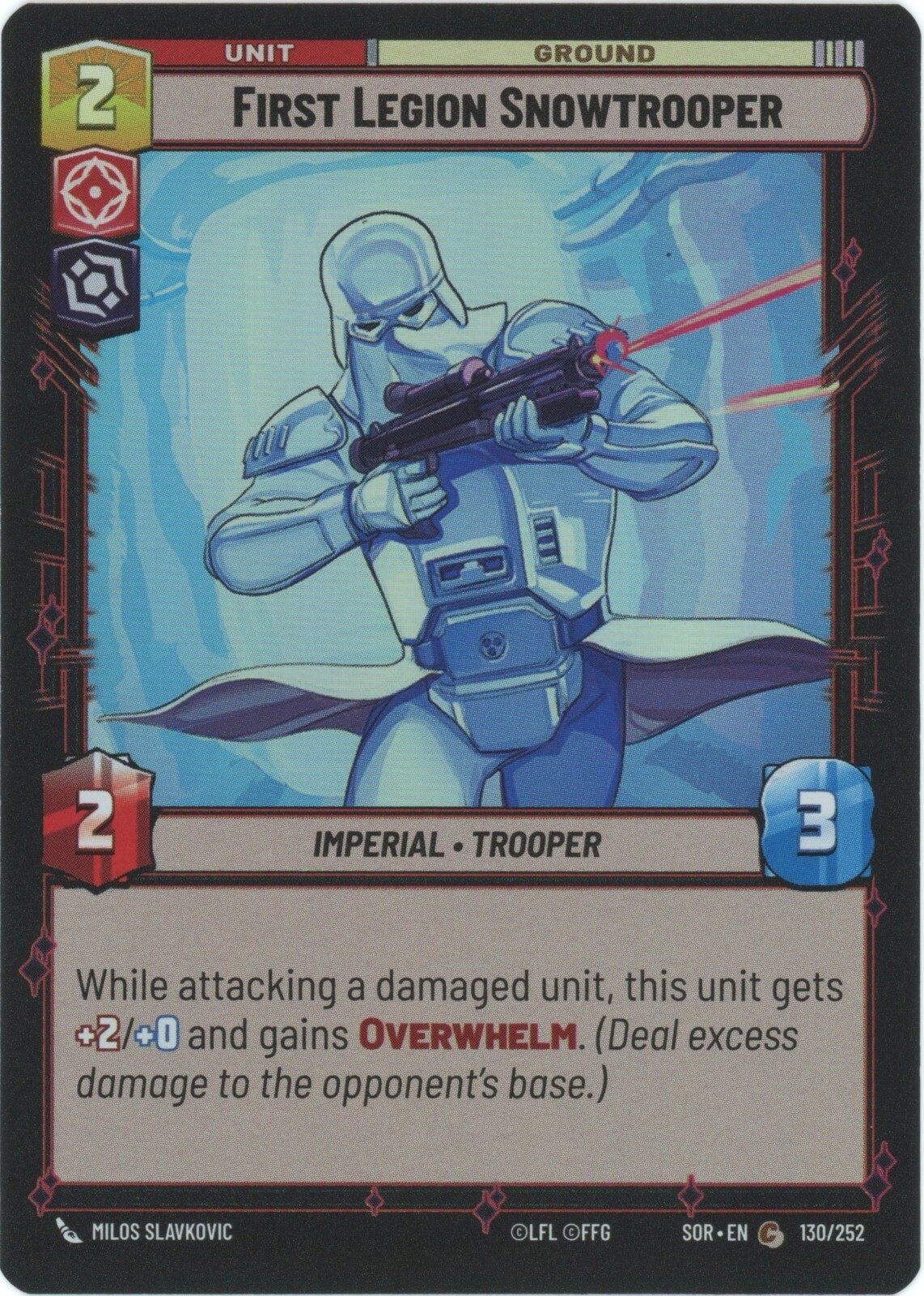 First Legion Snowtrooper (Foil) - Spark of Rebellion (SOR) - Star Wars Unlimited