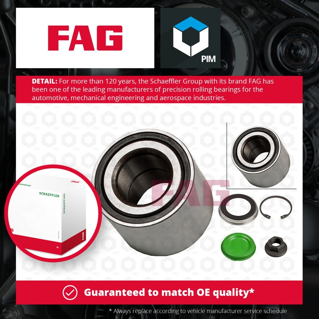 Wheel Bearing Kit fits VAUXHALL CORSA C 1.4 Rear 00 to 06 FAG 09196286 1604007